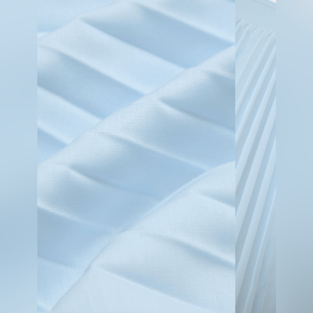 ALL CLOTHING- SKIRTS- LADDER POPLIN SKIRT POPLIN PLEATED MAXI SKIRT - Picture 11 of 16